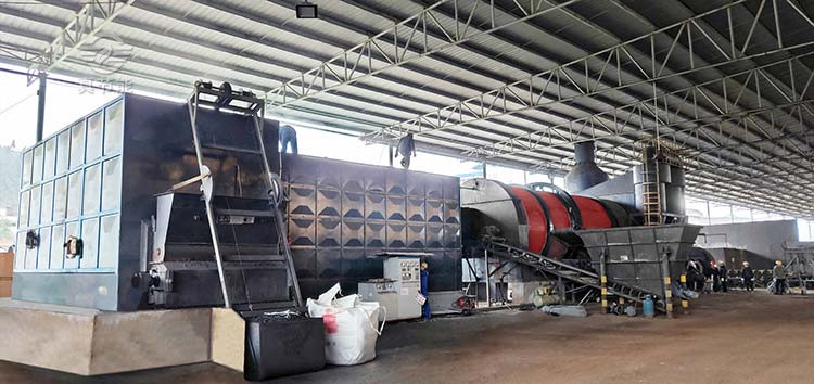 白酒糟烘干機(jī)客戶案例現(xiàn)場(chǎng)